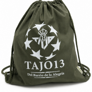 Mochila de cuerdas de algodón orgánico 120 g/m²